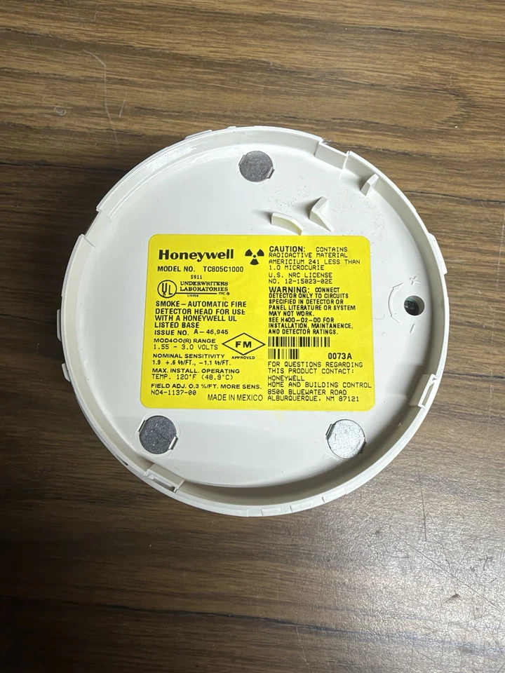 *New* Honeywell TC805C1000 Conventional Ionization Fire Alarm Detector Head - Image 3 of 4