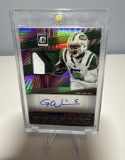 2025 Panini Donruss Optic Dynamic Patch Auto Garrett Wilson /35 - NY Jets