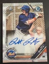 BRETT BATY 2019 BOWMAN CHROME DRAFT 1ST AUTOGRAPH METS AUTO