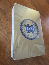 University of Notre Dame Vintage Set Of Playing Cards Sealed