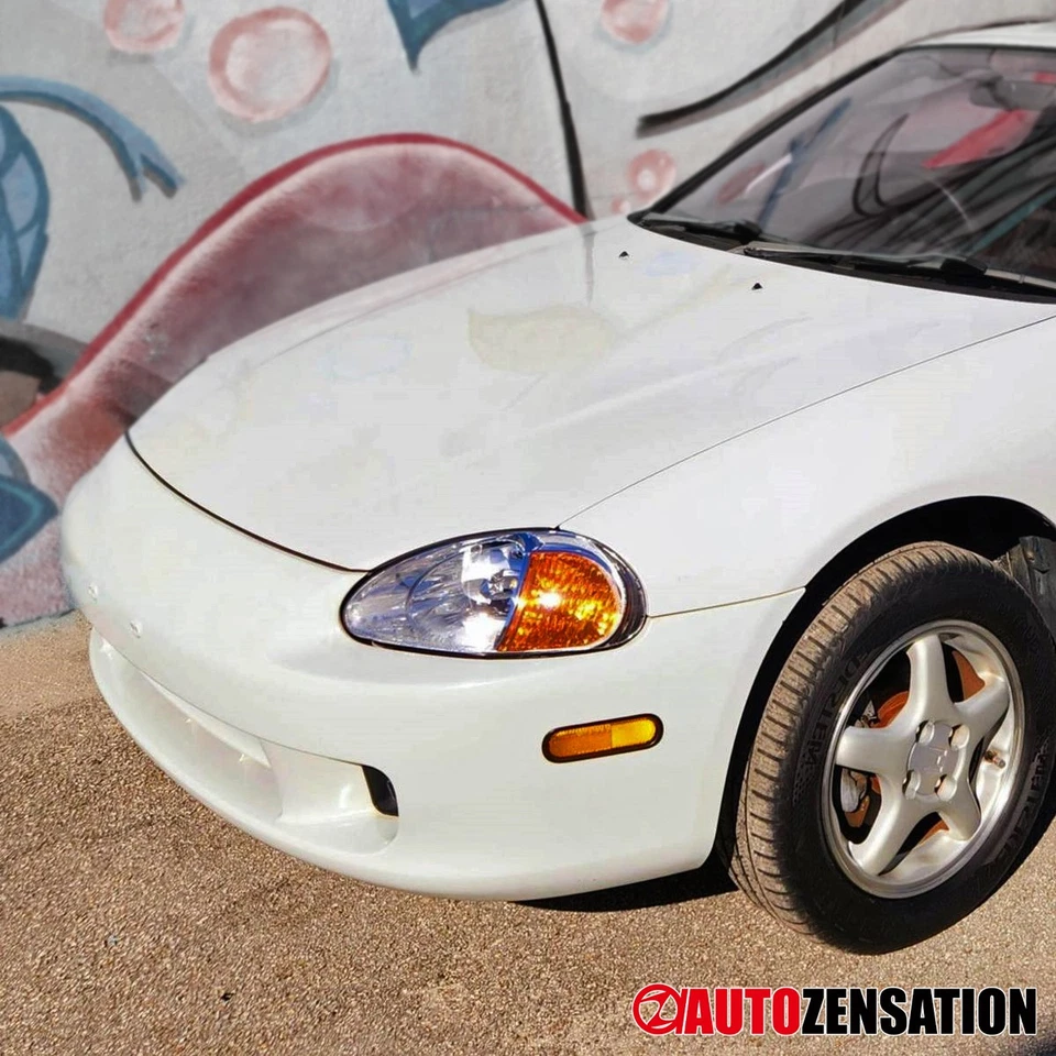 Fit 1993-1997 Honda Civic Del Sol Headlights Signal Lamps Left+Right 94 95 96 Foto 3 de 4