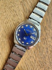 Citizen Seven Star Deluxe Blue Index Day Date Used Tested From Japan