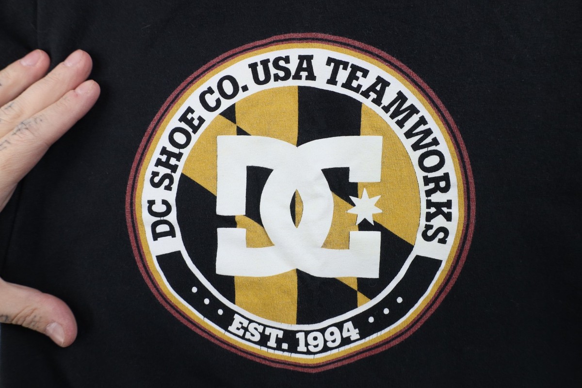 Vtg Y2K DC Shoes Teamworks Mens Large Faded Ken Block Pastrana Rally Car T-Shirt View 5