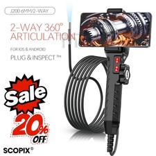 SALE Endoscope 2-Way 360  Inspection Camera Articulating Borescope for Phone