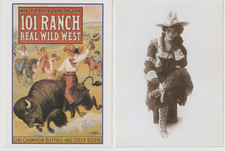 LULU PARR Cowgirl Horse Buffalo Frameable (2)...