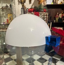 Applique Per Luce modello Victor produzione Venini anni '80 Bianco E Blu Vintage