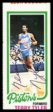 Terry Tyler Autographed 1980-81 Topps Card #91 Detroit Pistons