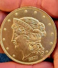 1877 Liberty Fifty Dollar Golden Nov. Coin