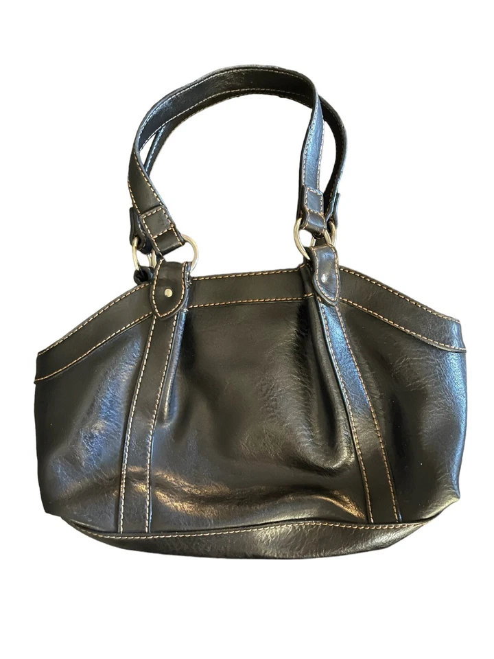 Bolso de Hombro Liz Claiborne Baguette Negro Simple Decorativo Costura Foto 3 de 4