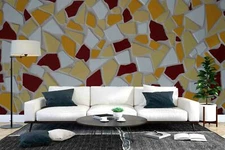 3D Color Cobblestone Wallpaper Wall Mural Removable Self-adhesive Sticker2976