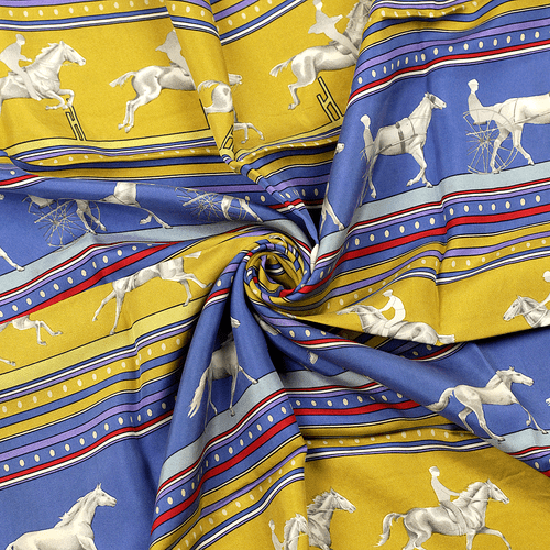 Hermes Schal SEQUENCES Seide Foulard Carre CATY LATHAM 90cm - Bild 1 von 6