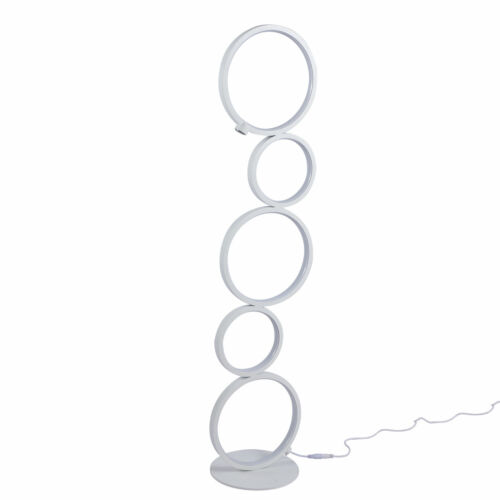 5-Ring Modern Floor Lamp LED Night Corner Standing Light Living Room Decoration - Picture 10 of 14