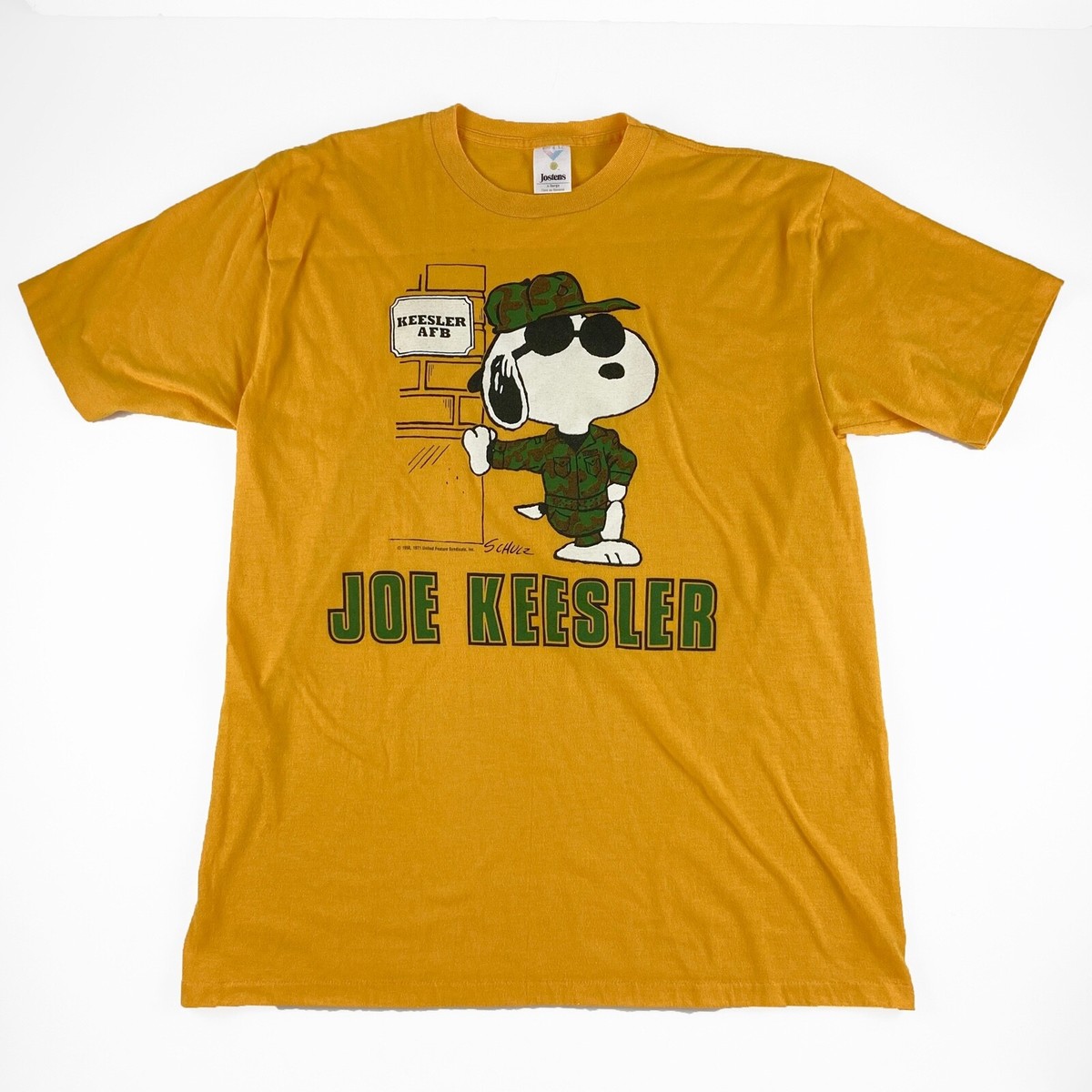 トップス VINTAGE PEANUTS SNOOPY ARMY T-SHIRT Snoopy Joe Keesler Air Force Base Mens XL VTG Military | eBay