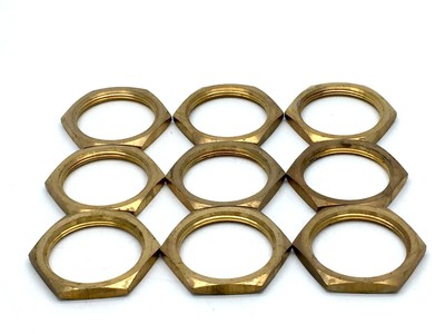 Clipsal 1259B40 Hexagon Lock Nut Conduit Fitting Brass M40 x 1.5 x9