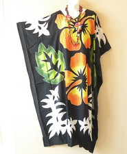 KD406 Hibiscus Women Batwing VNeck Kaftan Dolman Women Abaya Dress - Up to 7X