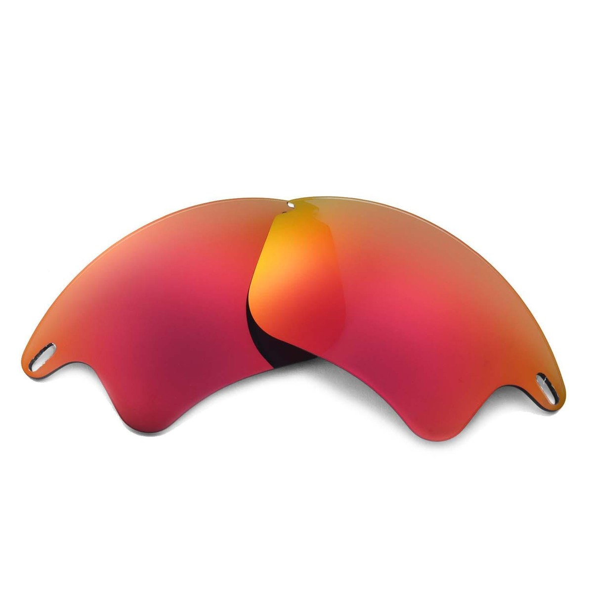 Walleva Fire Red Non-Polarized Replacement Lenses For Oakley Fast