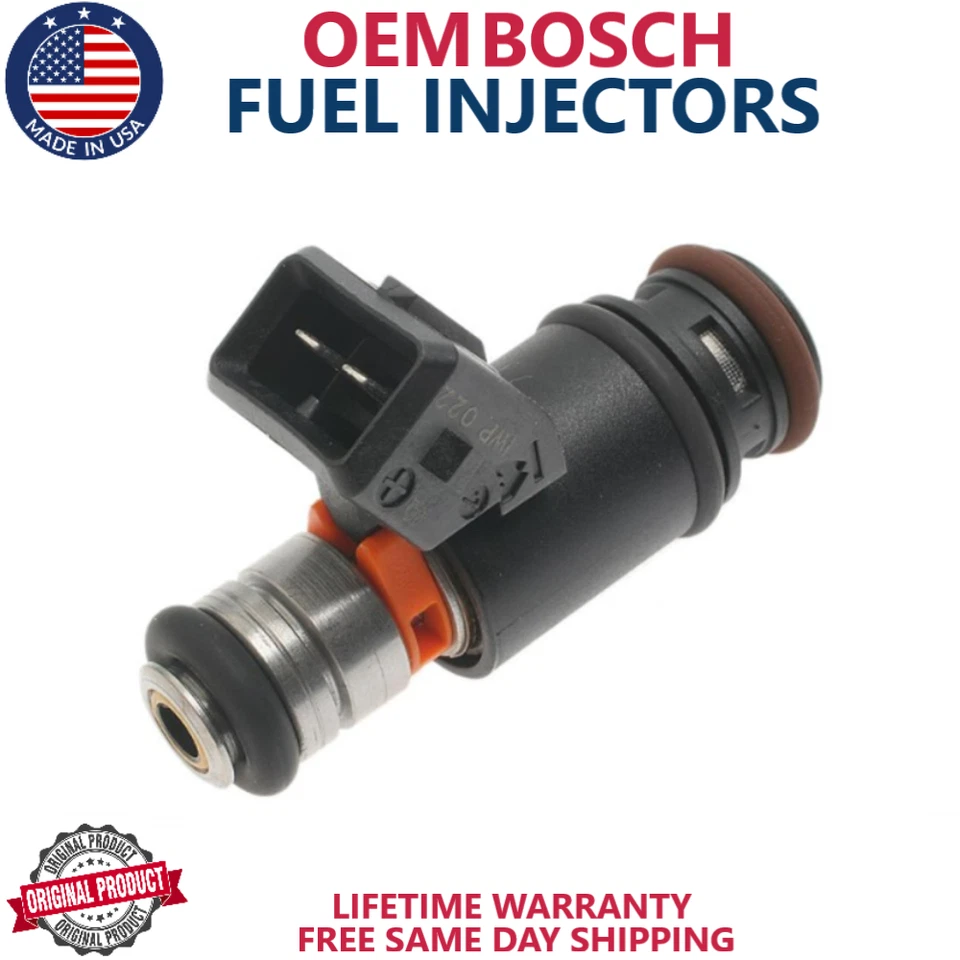 x6 NEW OEM BOSCH Fuel Injectors 1997-2003 Volkswagen Eurovan Golf Jetta /IWP022/ - Image 3 of 4
