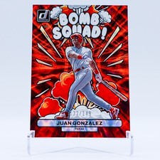 2023 Donruss Baseball Juan Gonzalez Bomb Squad Red /149 #BS7