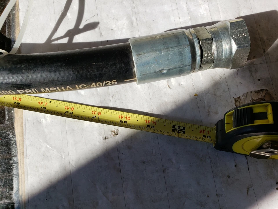 Parker Tough Cover Hose (Black) 2 ft. Model: 471TC-16 WP 17, 5 (2500 PSI) MSHA - Image 4 of 4