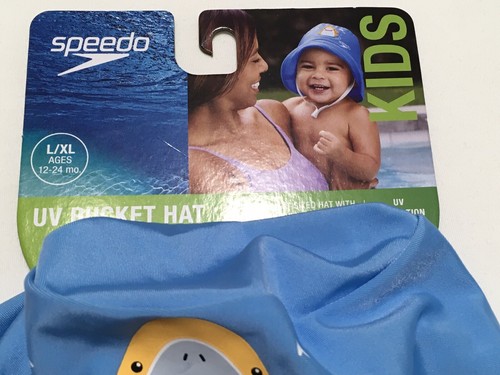Speedo Infant Boy's Size L/XL 12-24 Month Blue UV Sun Protection Bucket Hat - Picture 3 of 8