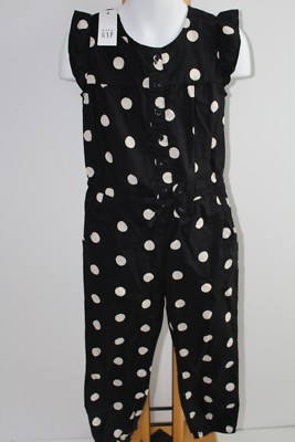 Gap Kids Girls Black Dot Jumper Outfit Size 4  NWT NEW
