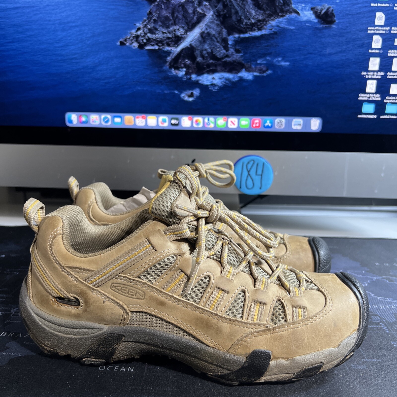 Scarpe da trekking Keen Alamosa stivali 1003869 GDC 0212 marroni da donna taglia 8