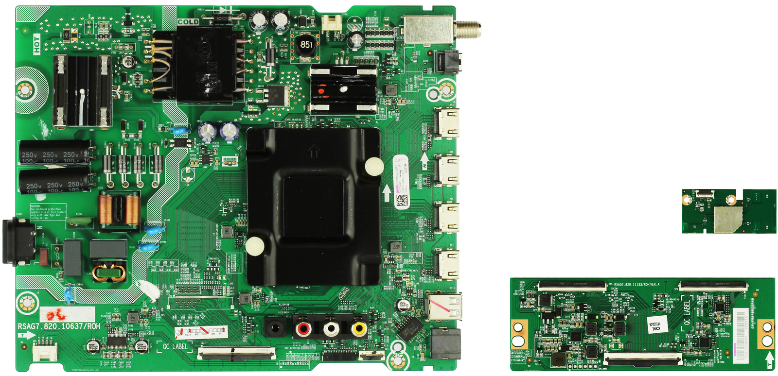 Hisense 50A6G Complete LED TV Repair Parts Kit (SEE NOTE)
