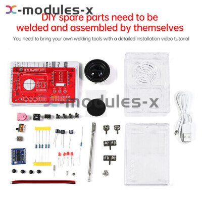 DIY FM Radio Electronic Kit – 87-108MHz Digital RDA5807S Soldering Project