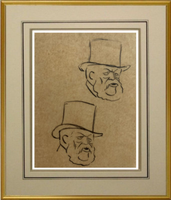GEORGES GOURSAT dit SEM (1863-1934) ORIGINAL DRAWING MR MONTAGUT 1920 (920)