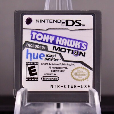 Tony Hawk s Motion + Hue Pixel Painter (Nintendo DS, 2008)   Skate or Paint!