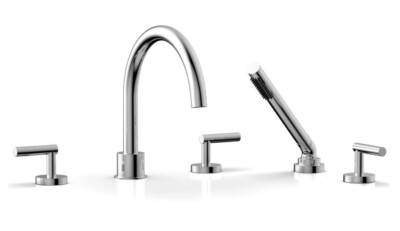 Phylrich 120-49-026 Transition Deck Tub Set With Hand Shower In Polished Chrome