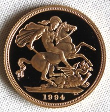 1994 United Kingdom Gold Proof Sovereign (S1)