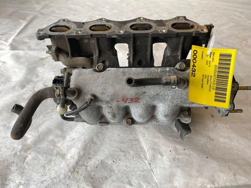 2001 - 2005 MAZDA MIATA Engine Intake Manifold Upper Assembly Convertible 1.8L - Image 2 of 4