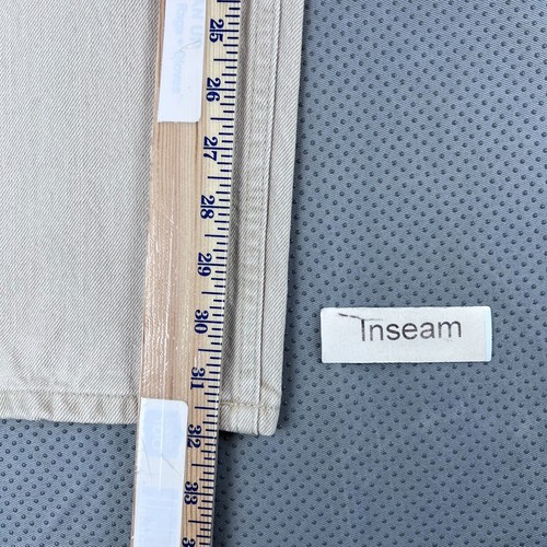 LL Bean Double L Jeans Homme 38x32 (Réel 37x32) Beige Denim Droit Classique - Photo 11/14