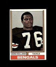 1974 TOPPS FOOTBALL CARD CINCINNATI BENGALS #486 VERN HOLLAND EX. ++