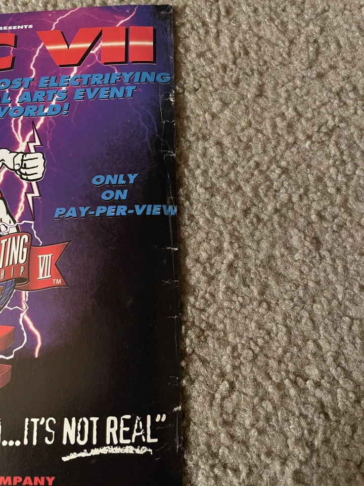 Cartel anuncio impreso UFC #7 VII Ultimate Ultimate 1995 MMA KEN TRÉBOL OLEG TAKTAROV Foto 2 de 2