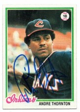Andre Thornton - 1978 Topps Autographed AUTO SIGNED BASEBALL CARD VINTAGE 1970S