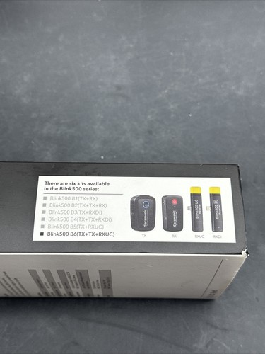 NUEVO Saramonic Blink500 B6 Doble Canal Inalámbrico Omni Lavalier Micrófono Compacto - Imagen 6 de 7