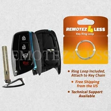 For 2015 2016 Hyundai Genesis Replacement Smart Case Shell Pad Uncut Key Blade