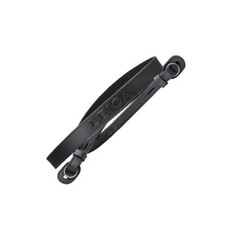Genuine Leica Camera Strap with Embossed Leica Inscription, Black Leather
