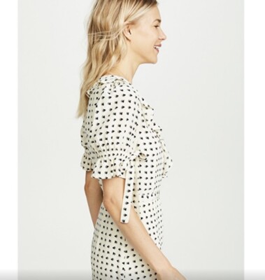 for love and lemons sweetheart wrap mini dress For Love & Lemons Women's Sweetheart Wrap Mini Dress Periwinkle Size XS