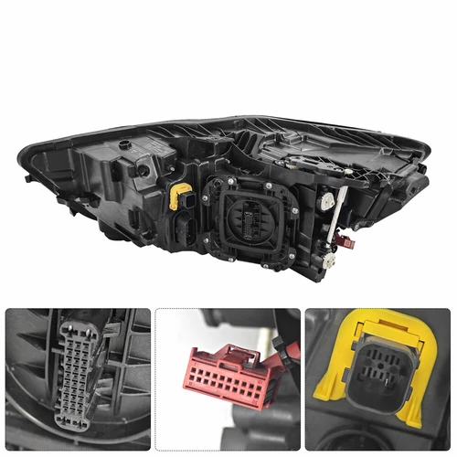 LED Headlamps (w/ DRLs) Pair Set For 2016-2018 Audi A6 S6 On Both Sides W/o Bulb - Picture 6 of 12
