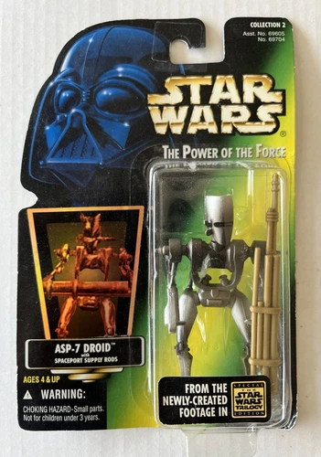 Star Wars: POTF (Kenner 1996) ASP-7 Droid - Green Card #69704 - MOC