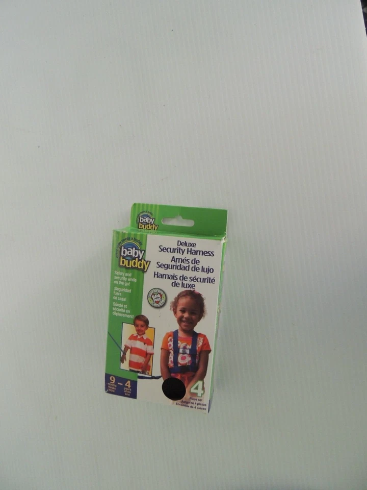 Conjunto de 4 Arnês de Segurança Baby Buddy Deluxe inc Trela de Pulso de Segurança Ajustável - Imagem 2 de 4