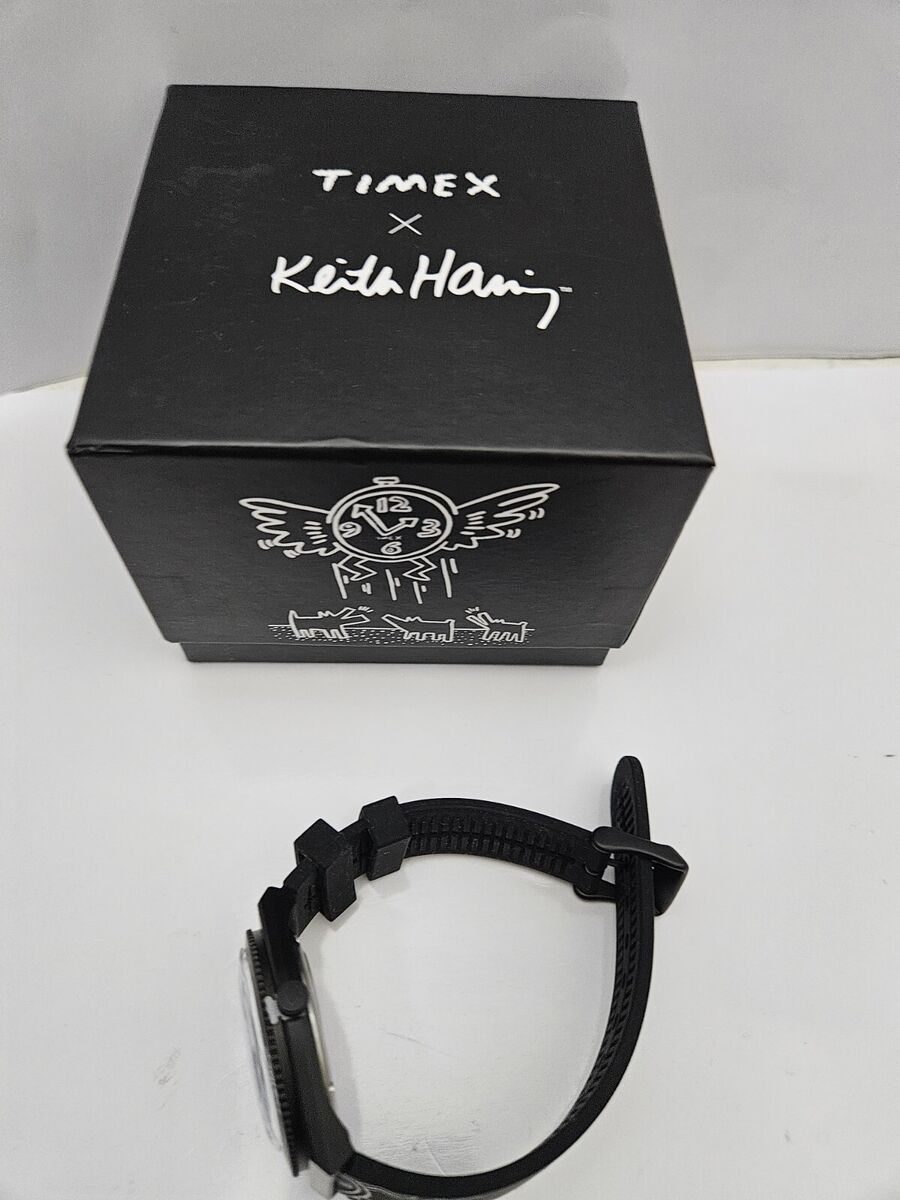Q Timex x Keith Haring Designer Art Limited Edition Black Q Timex x Keith Haring Designer Art Limited Edition Black
