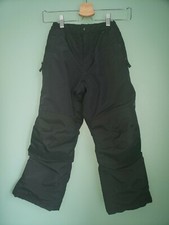 KIDS LANDS END SQUALL BLACK GROW-A-LONGS WATERPROOF SNOWBOARD SKI SNOW PANTS 8