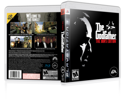 The Godfather: The Don's Edition - Custom PS3 Cover and Case. NO