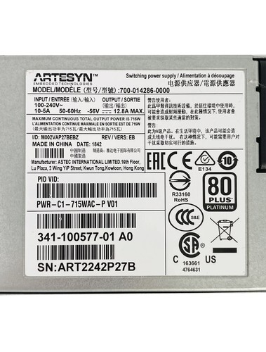Cisco PWR-C1-715WAC-P Power Supply for 9300 Series Switch - Picture 3 of 7