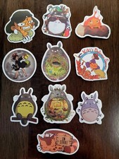 STICKERS x 10 Anime Sticker Animation Various Studio Ghibli Stickers GH9
