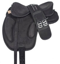 Baumloser Freemax synthetischer englischer Sattel schwarz 12" bis 18" Zoll ko...